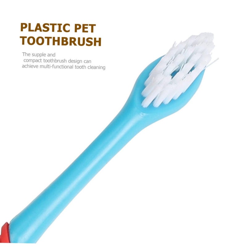 Dual Head Pet Toothbrush Soft Bristles Anti Slip Handle Oral Care Kit For Dogs And Cats - Image 4