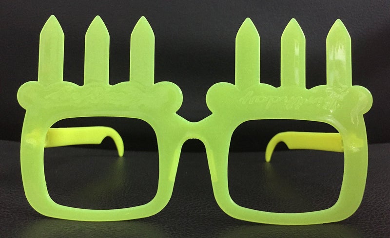 CHASHIBA® (Pack of 12 Neon Candle Shape Eyeglasses Shades Specs Goggles for Kids Birthday Nightclub Adults Fun Party Photo Booth Props - Colors May Vary (Candle) - Image 1