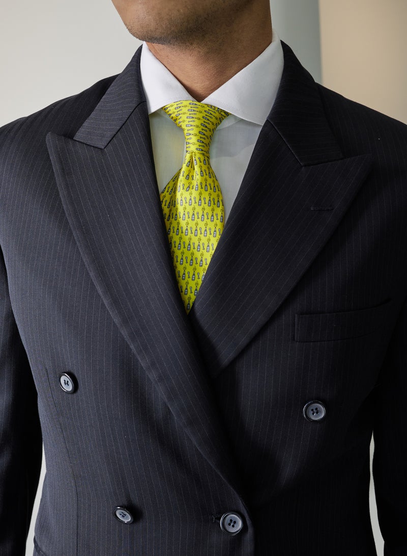 Elliot Martin Elliot Martin tie 100% Silk Twill neck ties Premium Men's Tie ( Yellow )  - Image 3