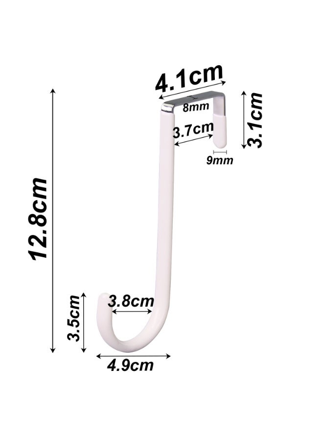 4 Pack Over The Door Hooks, Heavy Duty Organizer Hanging Hooks for Hanging Clothes, Towels, Hats, Coats, Bags - Image 4