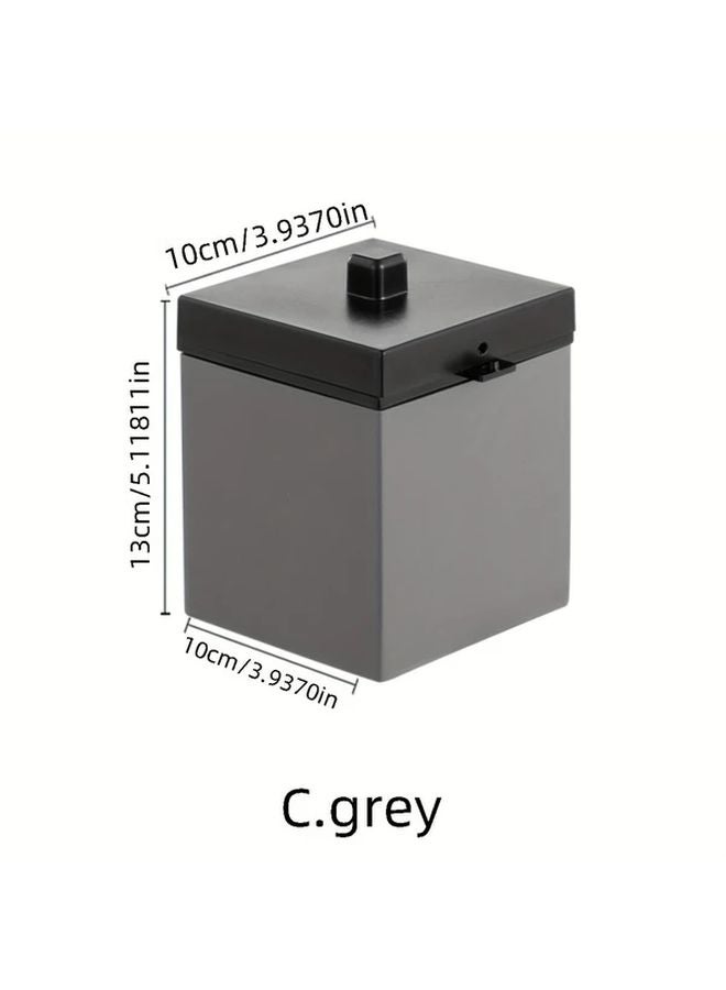مطفأة سجائر كبيرة من الفولاذ المقاوم للصدأ باللون الرمادي مقاومة للرياح للصالات والحانات ومقاهي الإنترنت - Image 1
