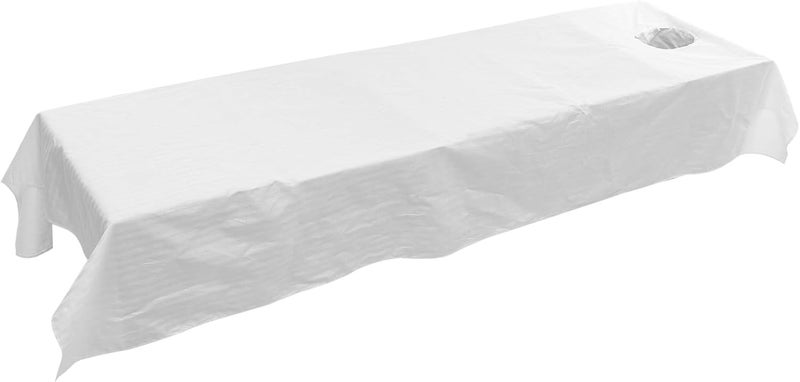 Reliable daily use design PRETYZOOM Massage Table Cover with Face Hole Comfortable Massage Bed Sheet for Beauty Salons and Spas Lightweight Design Convenient Breathing Space Experience optimized build - Image 1