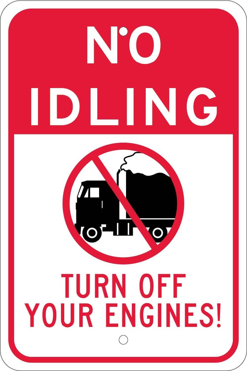 NMC National Marker Corp. M788J No Idling Turn Off Your Engines Sign - Image 1