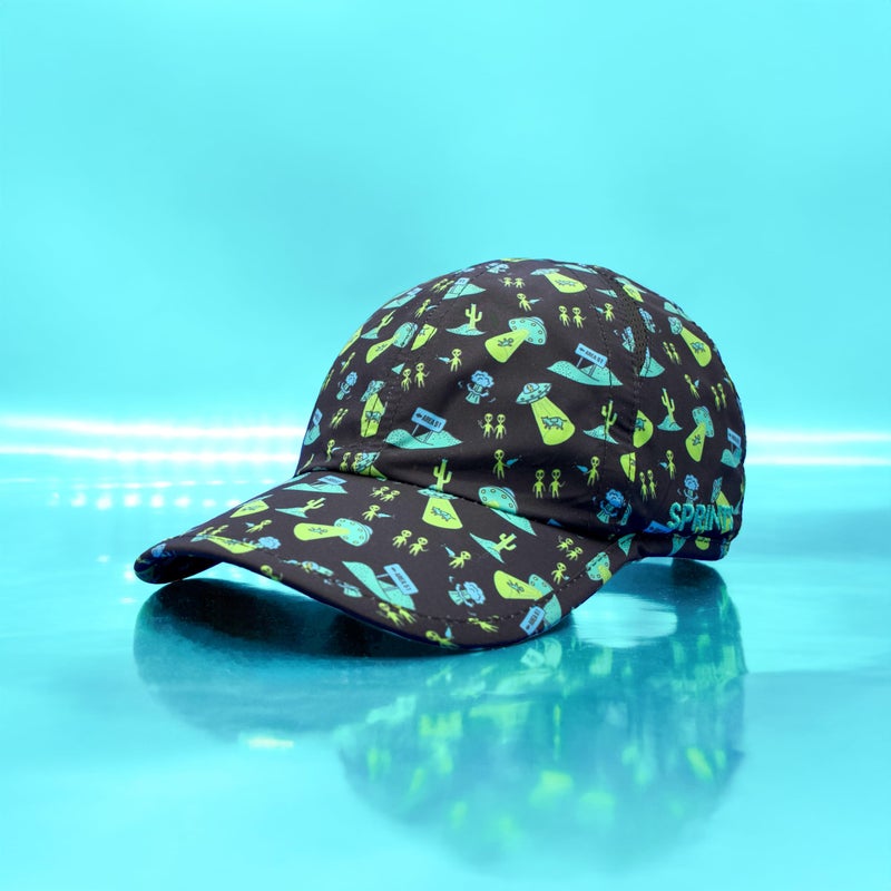 Sprints Race Day Performance Running Cap | The Lightweight, Quick Dry, Sport Hat, One Size, Unisex (Uninvited Alien Antics) - Image 2