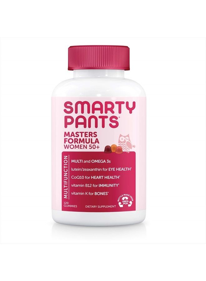SmartyPants Women's Masters 50+ Multivitamin: Vitamin C, D3 & Zinc for Immunity, Lutein/Zeaxanthin for Eye Health*, CoQ10 for Heart Health, Omega 3 Fish Oil (EPA & DHA), B6, 120 Count (30 Day Supply) - Image 1