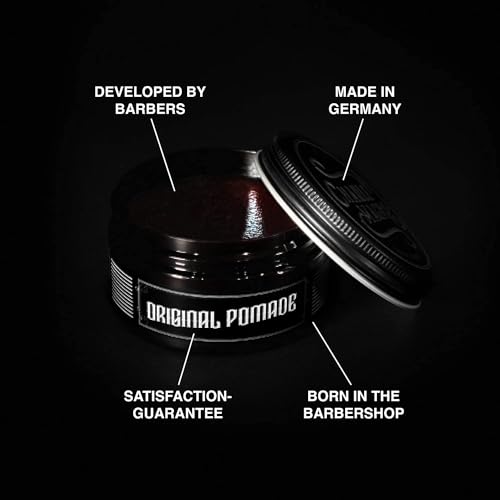 Charlemagne Original Hair Pomade for Men, Old School Scent - Water-Based Styling Pomade Hair Cream for Men - Developed by Barbers, Made in Germany (100 ml (Pack of 1), Light Hold) - Image 4