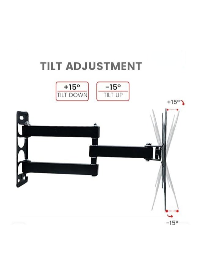 TV Wall Mount Bracket – Adjustable Full Motion VESA Tilt & Swivel Arm 180° – Fits 14–42 Inch Smart LED, OLED, QLED TVs – Space-Saving & Durable Design - Image 2
