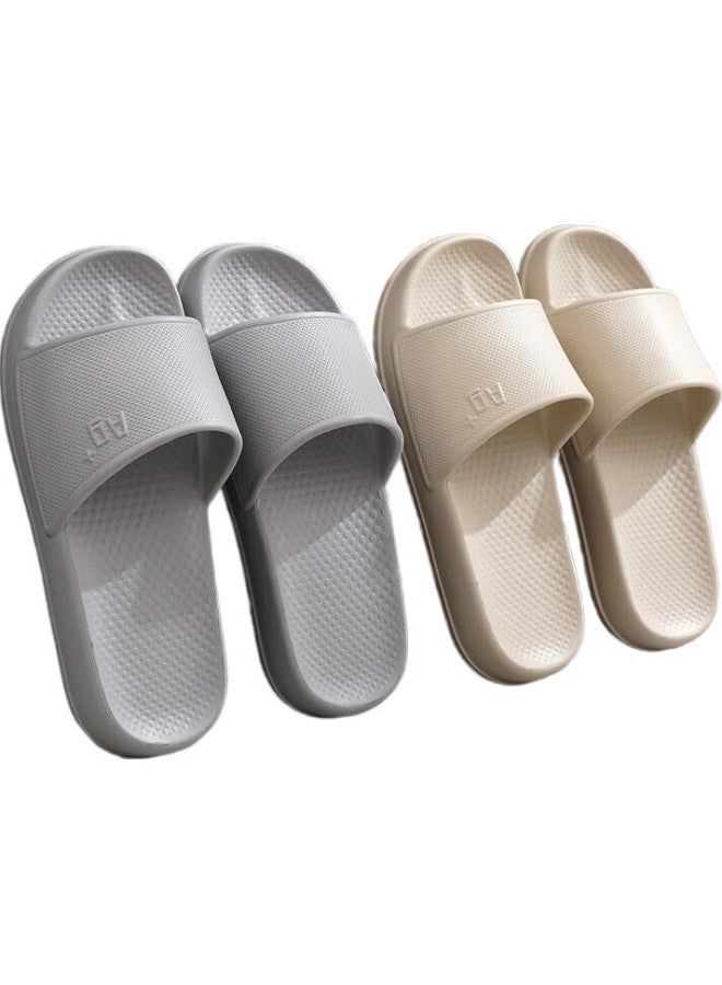 Guoluofei Antibacterial Slippers For Men And Women, Summer Squishy Bathroom Shower Outdoor Sandals, Rock Gray, Size 36-37 - Image 1