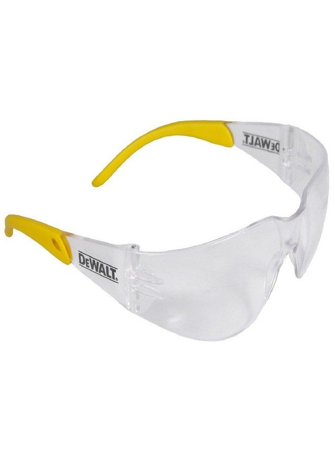 DEWALT DPG54-1C Protector™ Protective Eyewear - ANSI Z87.1+ Impact Rated - Lightweight Universal-Fit Frame - Flexible Rubber Temples - Clear Lens - 1 Pair - Image 1