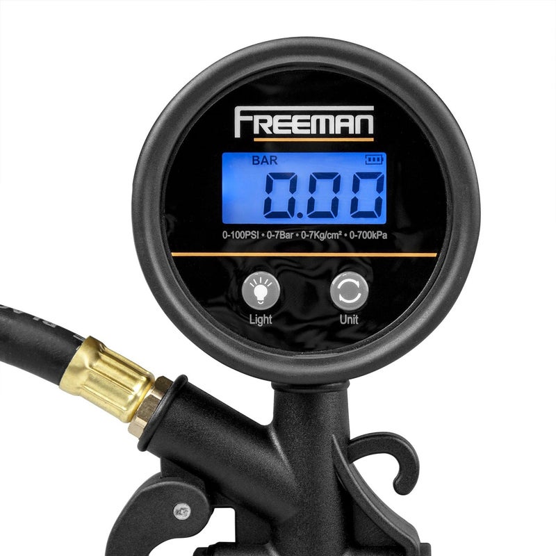 Freeman Composite Digital Tire Inflator with LCD Gauge - Image 2