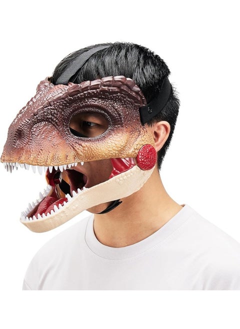 Dinosaur Mask With Simulation Sound, Party Cosplay Costume and Role-Play Gift