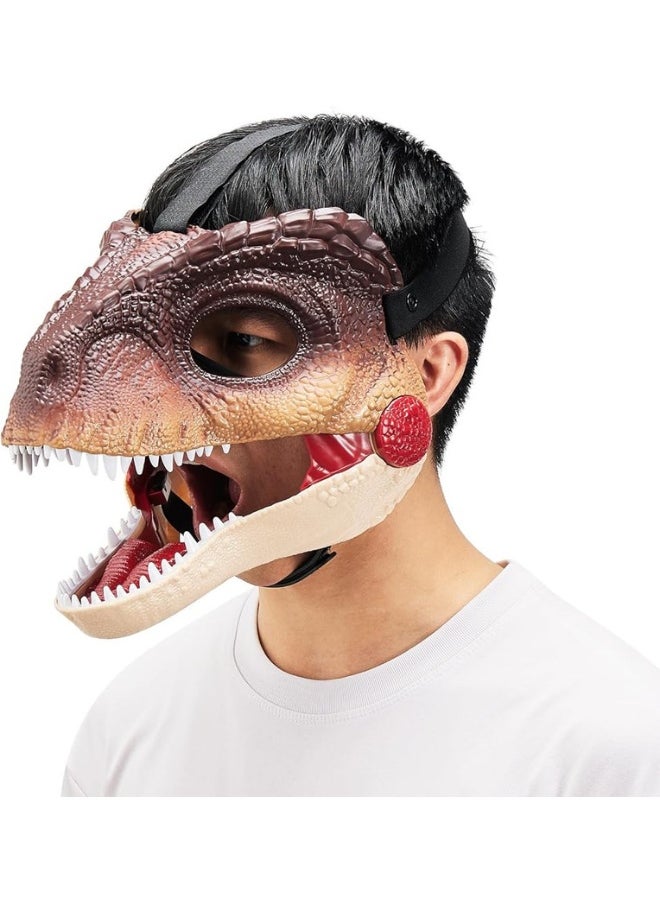 Wen Sheng Dinosaur Mask With Simulation Sound, Party Cosplay Costume and Role-Play Gift  - Image 1