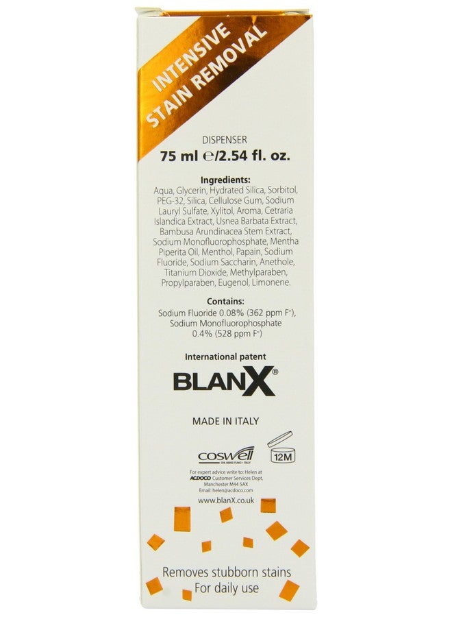 blanx Non Abrasive Stain Removal Toothpaste 75 Ml - Image 3