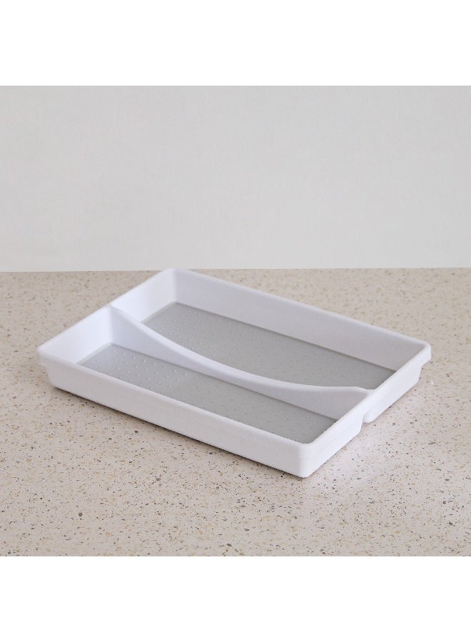 Home Box Omega Anti-Skid 2-in-1 Drawer Organizer Bin 32.2 x 4.5 x 22.7 cm - Image 4