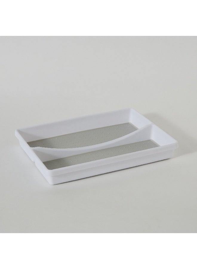 Home Box Omega Anti-Skid 2-in-1 Drawer Organizer Bin 32.2 x 4.5 x 22.7 cm - Image 3