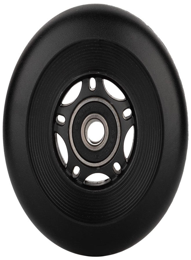 AOWESM Inline Skate Wheels 80mm 76mm 72mm 85a Outdoor Indoor Black Blue Red Roller Hockey Blades Replacement Wheels w/Bearings ABEC-9 and Floating Spacers (4-Pack) (Black, 76mm) - Image 4