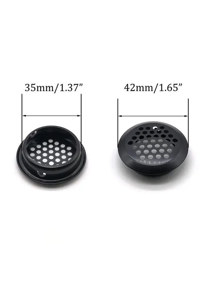 5Pcs 35mm Black Convex Stainless Steel Ventilation Grilles Rustproof Louver Covers - Image 4
