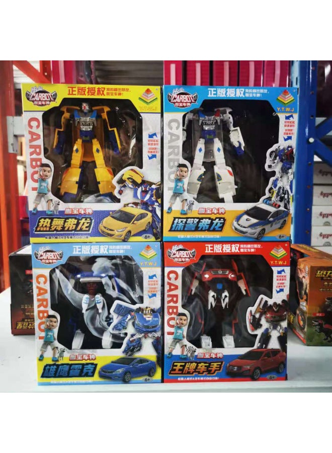 Genuine Kabao Car God Toy Children's Deformation Robot Model King Kong Deformation Special Police Prophet Cartoon Autobot-Color:Rider Kb-01  - Image 3