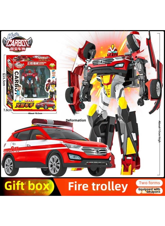 Genuine Kabao Car God Toy Children's Deformation Robot Model King Kong Deformation Special Police Prophet Cartoon Autobot-Color:Rider Kb-01  - Image 4