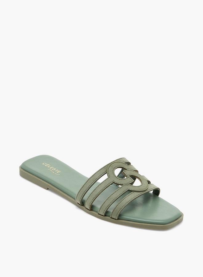 Celeste Women Suede Strappy Slip-On Sandals - Image 2