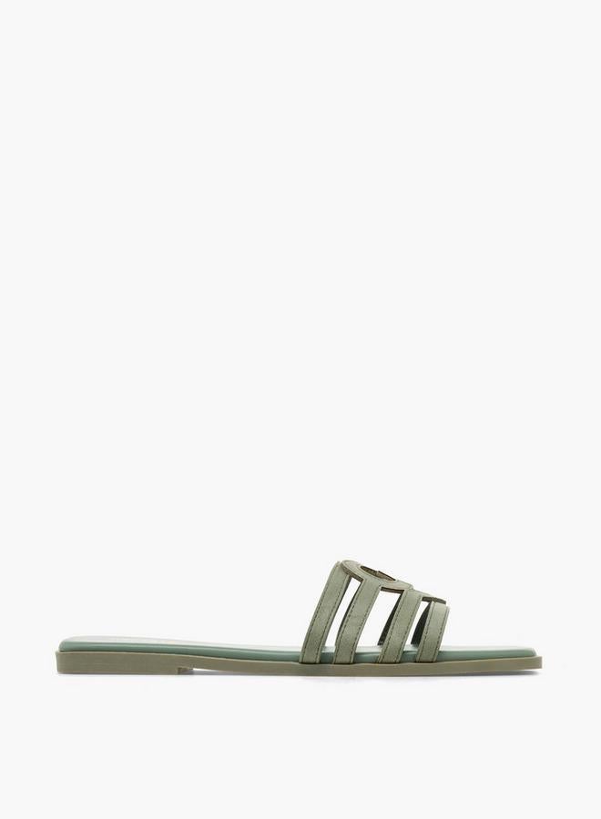 Celeste Women Suede Strappy Slip-On Sandals - Image 1