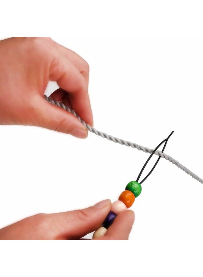 Messen 8 Pieces: Hair Tool Plastic Quick Beader For Loading Beads Ponytail Maker Styling Tool (8 Pcs, 7 Colors) - Image 4