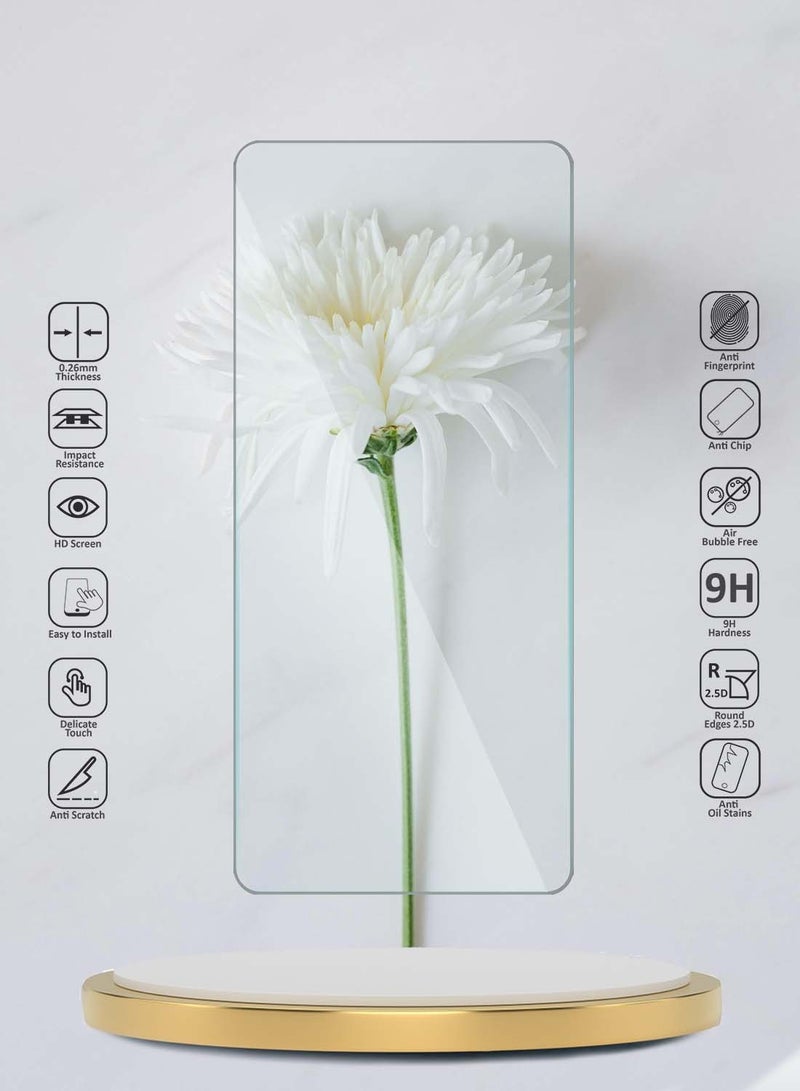 vivo Y19s Pro 4G 2025 / vivo Y19s 4G 2024 WTech Premium Series Curved Edges 9H 2.5D Tempered Glass Screen Protector - Clear