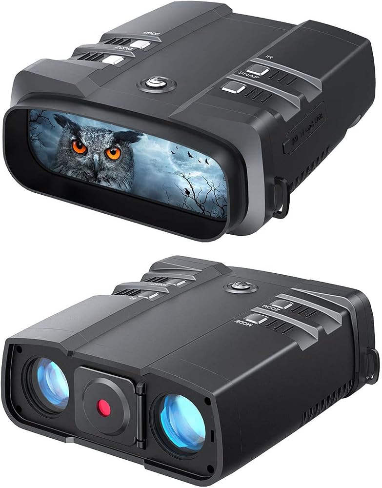 CTHCJ Infrared LED Night Vision Binoculars, 1080P FHD Hunting Binoculars with 3x Digital Zoom, 4inch Viewing Screen, 10h Standby Time, Night Goggles for Wildlife Watching, Camping - Image 1