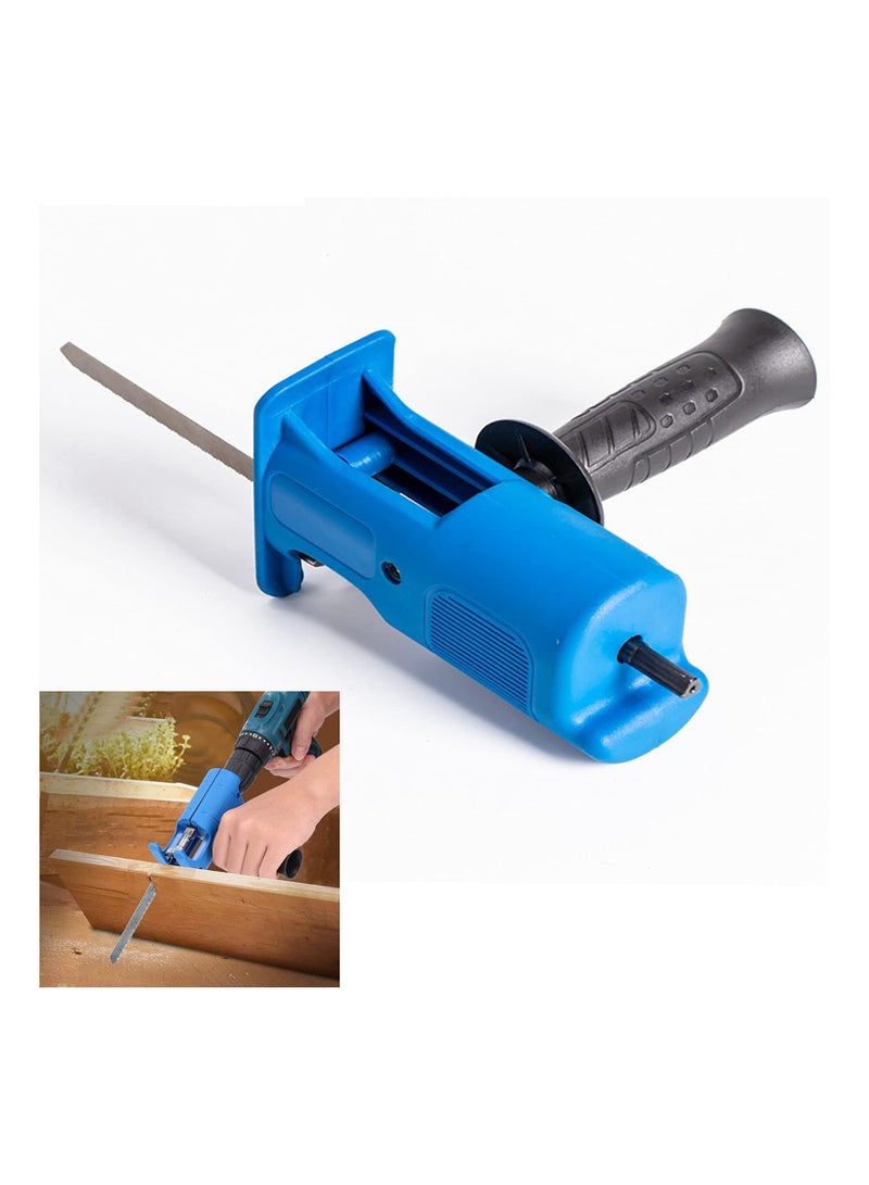 SYOSI Portable Reciprocating Saw Mini Saw Electric Reciprocating Saw with 3 Saw Blades Quick Electric Drill Can Be Connected - Image 3