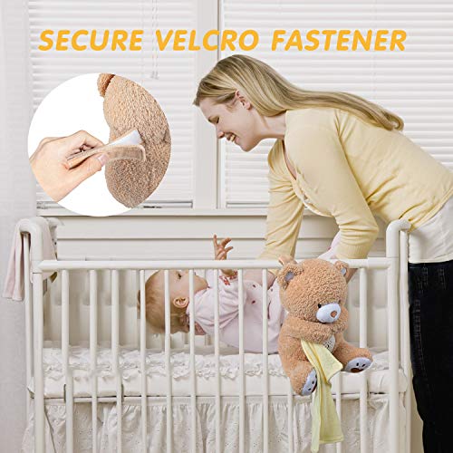 BEREST Baby Sleep Soother Bear, Mom's Heartbeat & Lullabies White Noise Machine, Nursery Decor Night Light Projector, Toddler Crib Sleeping Aid, Newborns Shower Gifts Portable Teddy - Image 5