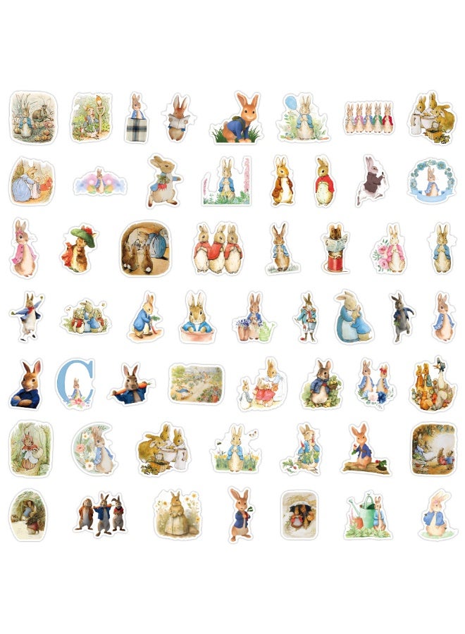 NIBEMINENT 55 Pcs Peter Rabbit Deco Kit Waterproof Stickers, High Definition Printing Bright Colors, Suitable for Laptop Skateboard Luggage Water Bottle Guitar DIY  - Image 3