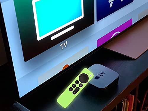 LEFXMOPHY Glow Green Remote Case Cover Replacement for New Apple 4k TV Siri 2nd 2021 Series 6 6th Generation/Siri 3rd 7 7th Gen 2022 Remote, Silicone Skin Glow in Dark with Lanyard - Image 4