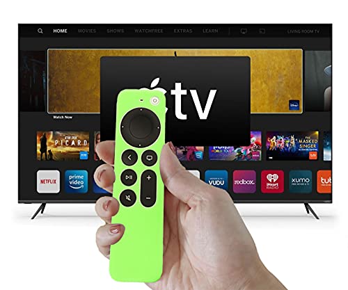 LEFXMOPHY Glow Green Remote Case Cover Replacement for New Apple 4k TV Siri 2nd 2021 Series 6 6th Generation/Siri 3rd 7 7th Gen 2022 Remote, Silicone Skin Glow in Dark with Lanyard - Image 3