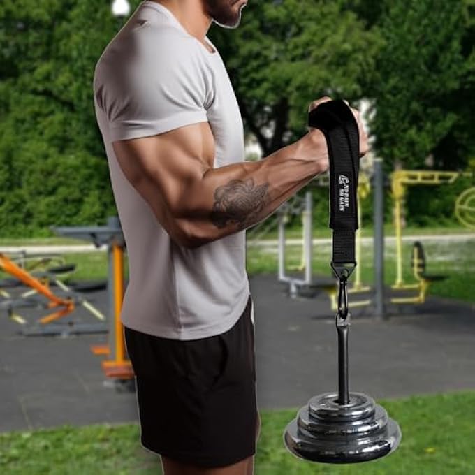 rayihni Arm Wrestling Training Strap Belt Hand Grip Arm Finger Forearm Exercise Equipment Strengthener And Power Trainer For Cable Machine And Free Weight Workout - Image 5