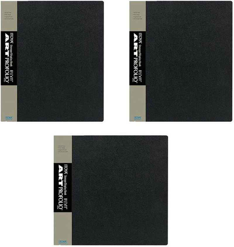 ITOYA Pack Of 3 Art Profolio 8.5 x 11 Presentation Photo Album Book IA-12-8 - Image 1