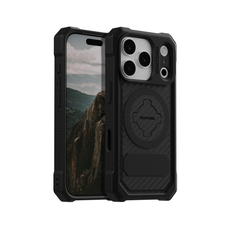 ROKFORM Rugged Case Compatible with iPhone 17 Pro Magnetic Cover Black - Image 2