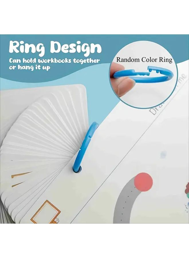 32 Pages Reusable Magic Copybook Numbers Alphabet Writing Skills Learning Workbook - Image 5