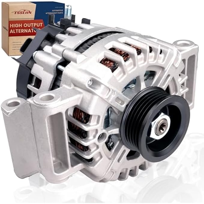 TSSLIIN High Output Alternator for/Chevy for/Chevrolet Cobalt 2008-2010, Malibu 2008-2012, for/Pontiac G5 2008-2010, for/Saturn for/Aura Sky Vue 2008-2010, 12V 125Amp, OE Replacement 22762984 - Image 1