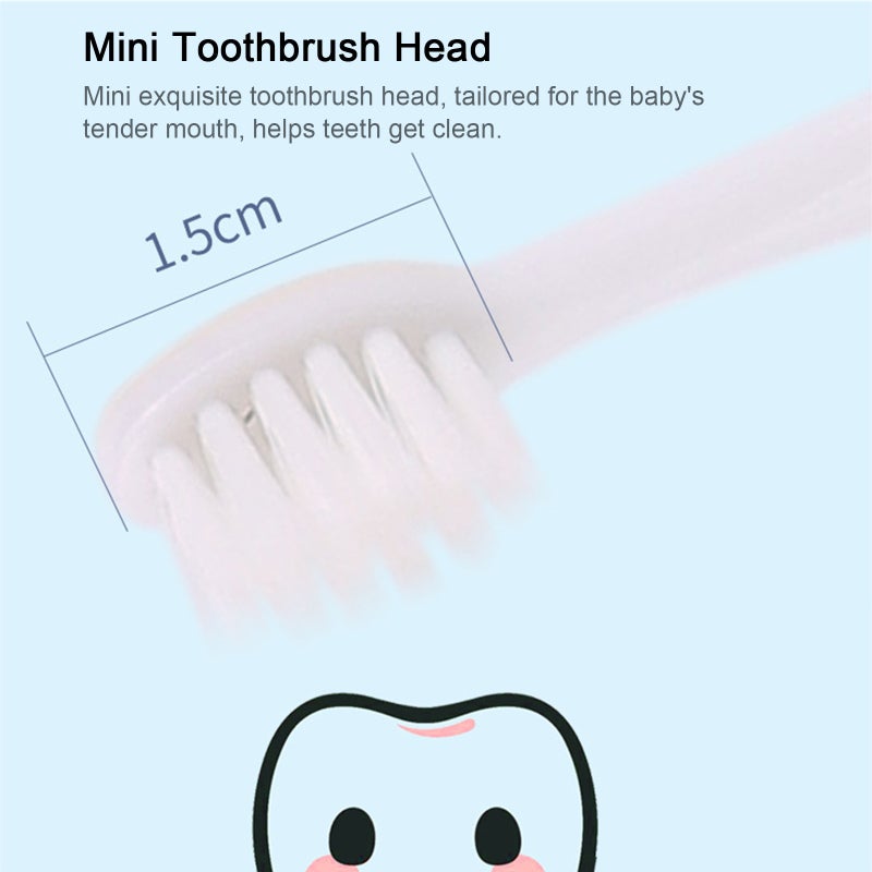 Kids Toothbrush: 6-12 Years, 0.12mm Fine Soft Bristles, Food Grade PP & TPE Material - Anti-Slip Pumpkin Handle, Mini Head, Suction Cup for Baby Tender Mouth - Image 5