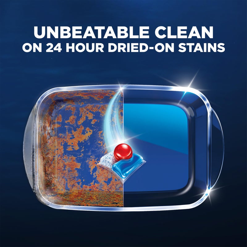 Finish فينش كوانتم باوربول، كبسولات غسالة الصحون، سائل منظف غسالة الصحون، صابون غسالة الصحون، تنظيف متقدم ولمعان، 64 حبة من أقراص غسالة الصحون - Image 2