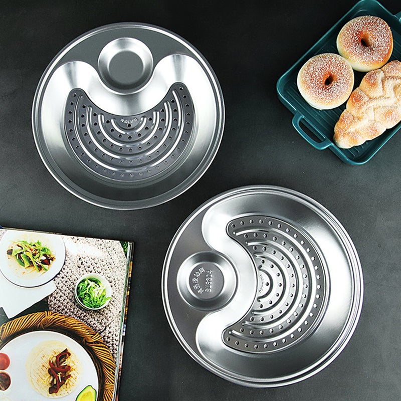 🍳 صينية تقديم مبردة للزلابية مع صينية تصريف وصحن - Image 4