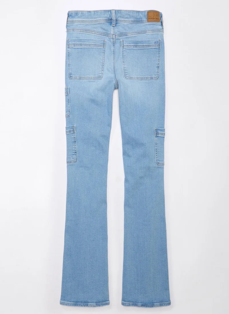 امريكان ايجل AE Stretch Low-Rise Kick Bootcut Jean