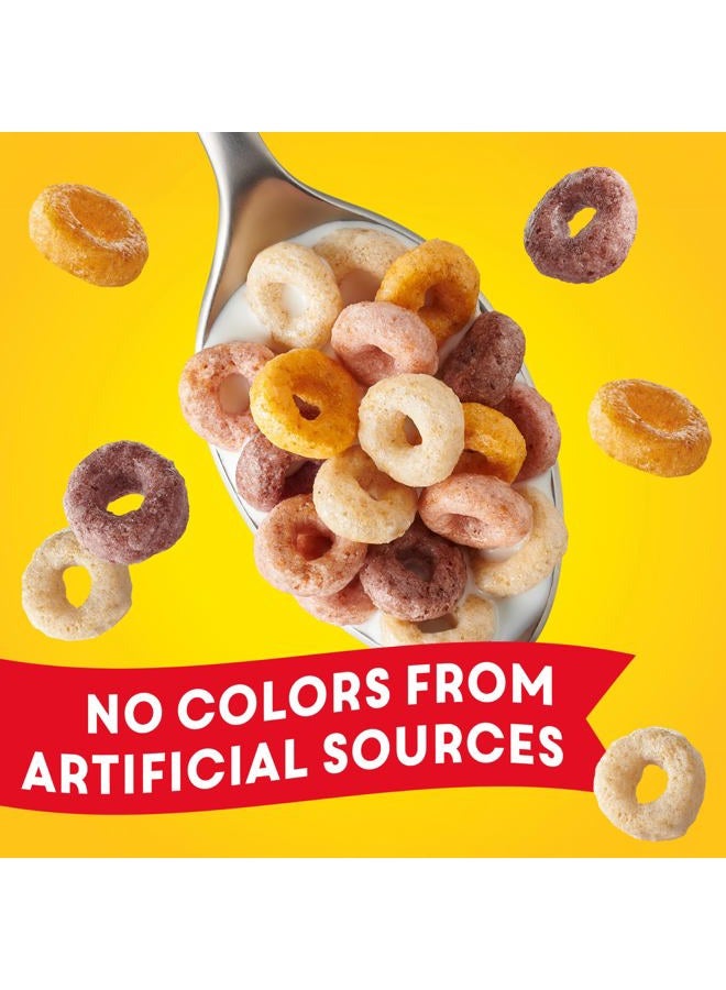 Cheerios Fruity Cheerios, Heart Healthy Gluten Free Breakfast Cereal, Made with Whole Grain Oats, Family Size, 18.4 oz - Image 2
