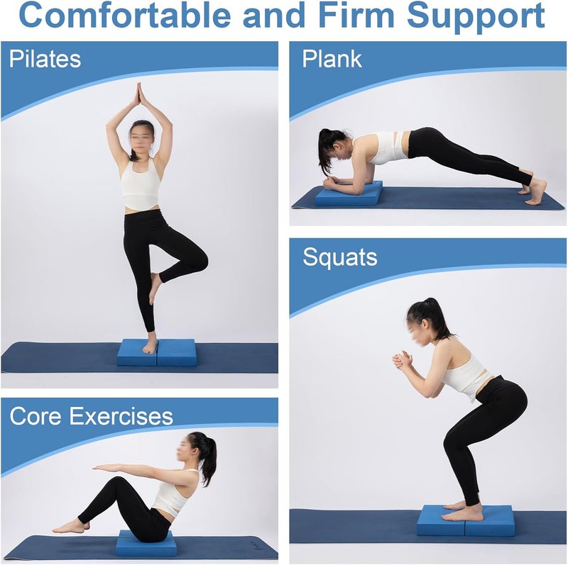 StrongTek 2-in-1 Non-Slip Balance Pad - High-Density Foam Cushion, Supportive Exercise Mat & Knee Pad for Core Training, Yoga, Pilates, Physical Therapy, Stability Training, Stretching, and Rehab - Image 5