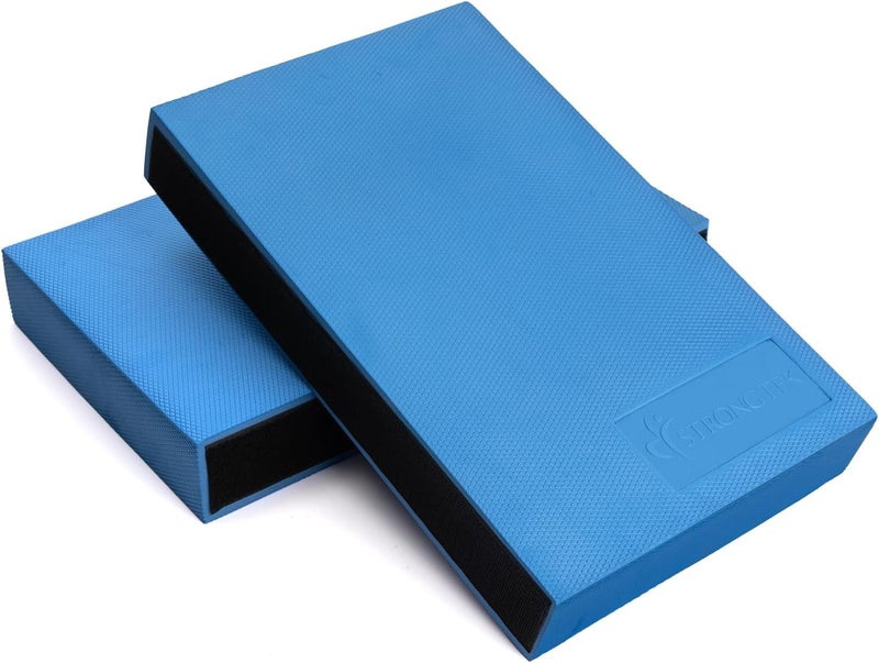 StrongTek 2-in-1 Non-Slip Balance Pad - High-Density Foam Cushion, Supportive Exercise Mat & Knee Pad for Core Training, Yoga, Pilates, Physical Therapy, Stability Training, Stretching, and Rehab - Image 1