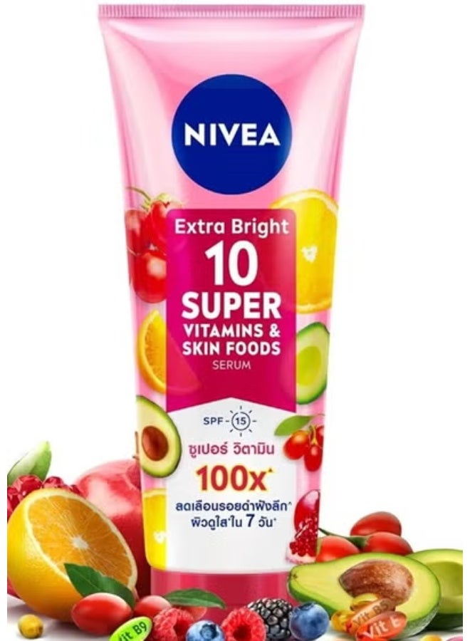 Extra Bright Vitamins & Skin Foods Serum 180ML