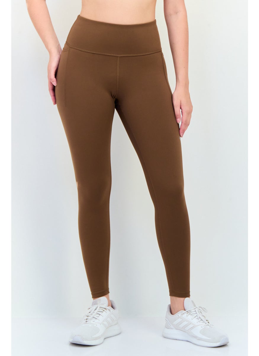 PUMA Women Sportswear Fit Training Leggings, Coffee Brown  - Image 1