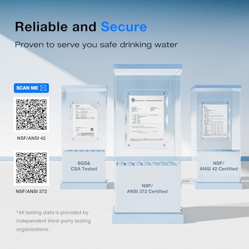 Purewell 2.25G Gravity Water Filter System with Water Level Window, 3-Stage 0.01μm Ultra-Filtration Stainless Steel Countertop System with 2 Filters and Stand, Reduce 99% Chlorine, PW-KS - Image 3