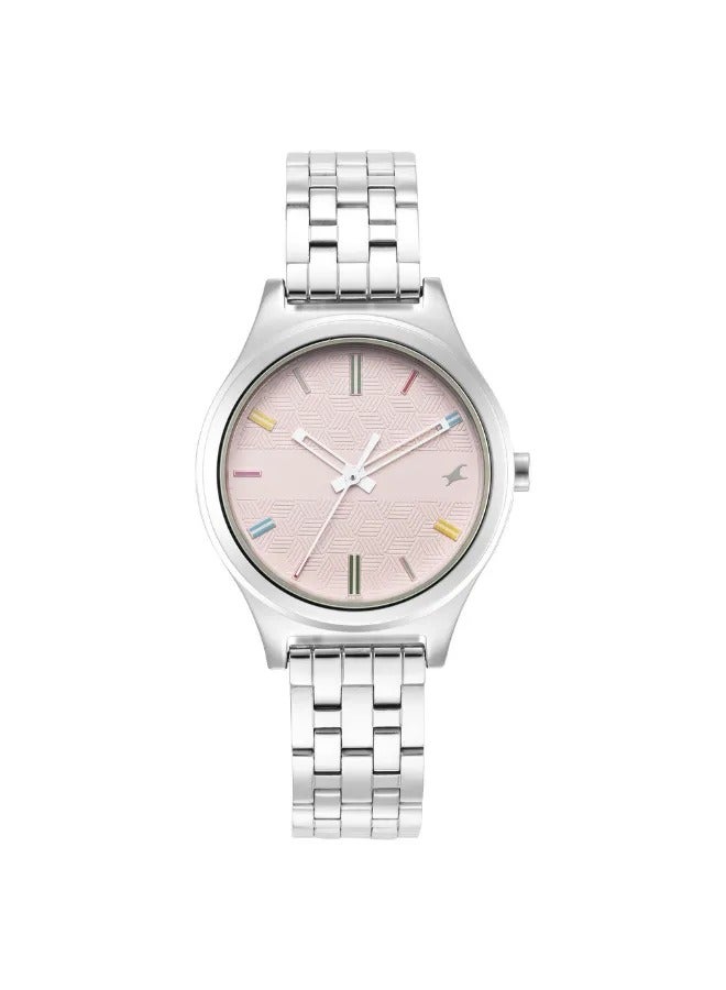 fastrack ساعة يد معدنية دائرية أنالوج للنساء - 6152SM04 - 40 مم - Image 2