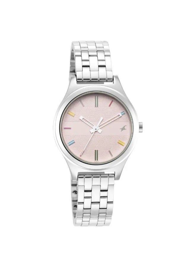 fastrack ساعة يد معدنية دائرية أنالوج للنساء - 6152SM04 - 40 مم - Image 1